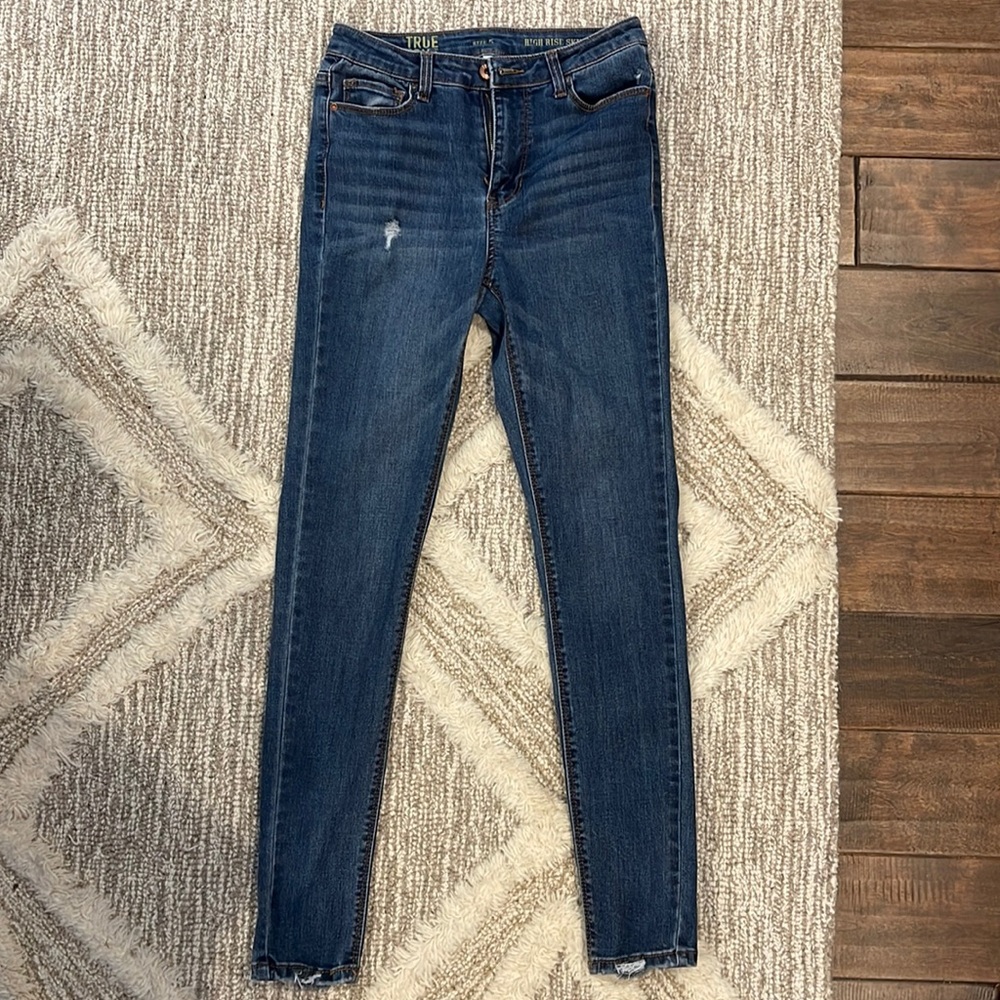 ✅True Craft high rise skinny jeans, sz 5, great condition